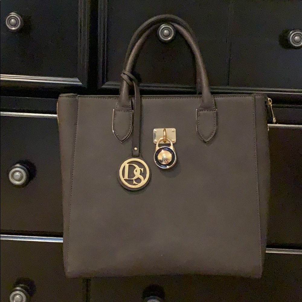 Dark heather grey tote